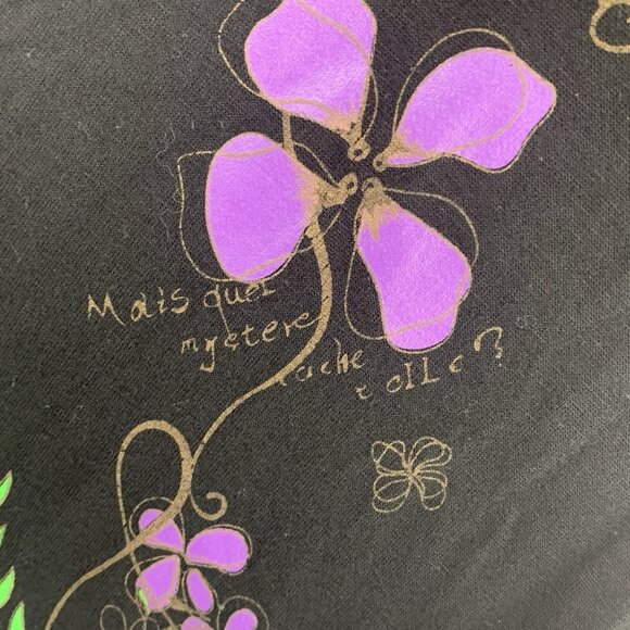 VTG Y2K Tank Top Babydoll Medium Fairy Grunge Whimsigoth Mini Dress Floral Forla - Picture 4 of 16